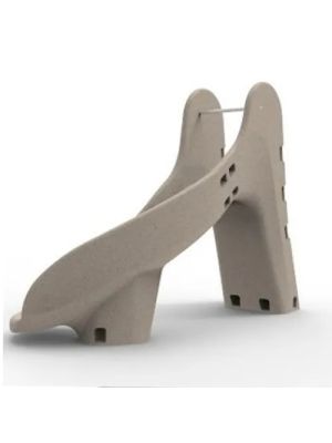 Gebogen glijbaan H130 CD Astralpool - Zandkleur