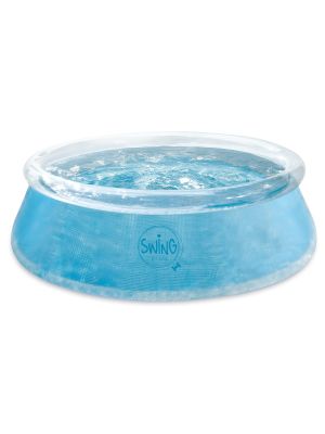 Swing Pool Ø 244x76cm - Transparant met opblaasbare rand
