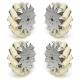 A set of (8 inch) 203mm Mecanum Wheel( 4 pieces)/Bearing Rollers - 14128