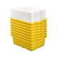 8 stuks Lego medium opbergbox geel met deksel - 45496