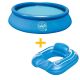Bestway zwembadset met opblaasbare rand + Loungestoel opblaasbaar